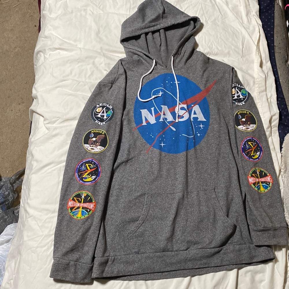 BUZZALDRIN Grey NASA Hoodie XL